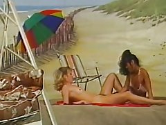 İki lezbiyen Beach artalanda çalışır